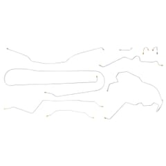 (1970) Brake Line Set-2wd-Long-Coil-Power